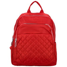 Stylový dámský textilní batoh Dinara, červený