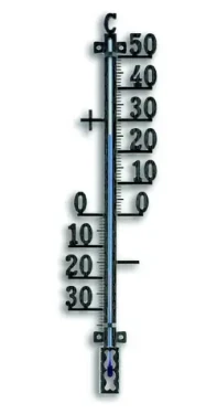 TFA 12.5002.01 černá / Nástěnný teploměr / Kov / -30 až +50 °C