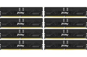 Kingston FURY Renegade Pro Black XMP 128GB (8x16GB) DDR5 5600MHz / CL36 / DIMM / ECC / XMP / 1.25V (KF556R36RBK8-128)