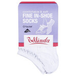 Dámské nízké ponožky FINE IN-SHOE SOCKS - BELLINDA - bílá 35 - 38