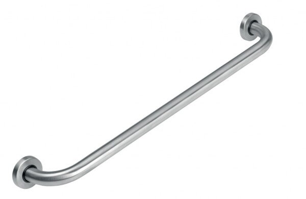 NOVASERVIS - Madlo rovné 800 mm s krytkami kartáčovaná nerez R6680,4