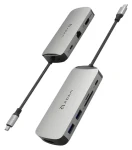 Adam Elements CASA X DP šedá / USB-C Hub / 10 v 1 / DisplayPort / 8K (AAPADHUBXDPGY)