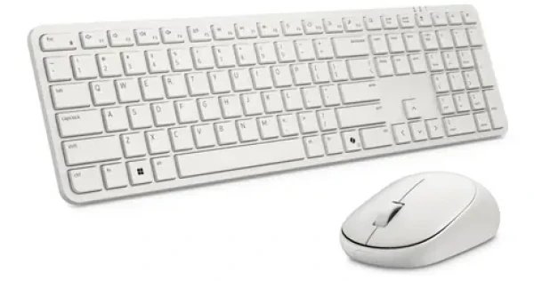 Dell KM526 bílá / Set bezdrátové klávesnice a myši / CZ/SK layout / USB přijímač 2.4GHz / 6000 DPI (580-BDGN)