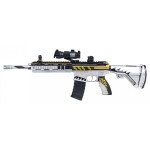 Mamido Dětská Puška M416 na vodní kuličky s příslušenstvím bílá