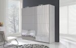 Šatní skříň Dione D01 Barva korpusu: Borovice - norská, Rozměry: 225 cm, Dveře: Zrcadlo