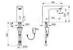 HANSA - Electra Termostatická elektronická umyvadlová baterie, bateriové napájení, Bluetooth, matná černá 9210221933