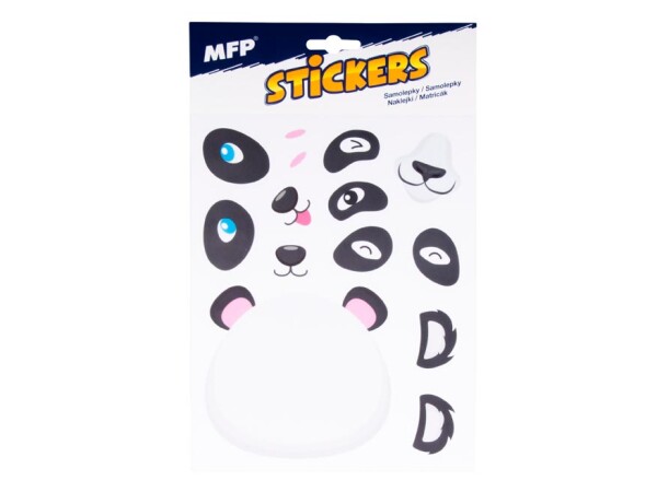 Samolepky vytvoř si obličej - panda Samolepky vytvoř si obličej - panda