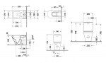 DURAVIT - DuraStyle WC kombi mísa, zadní odpad, bílá 2162090000
