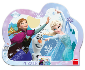 Puzzle Anna a Elsa tančí 25 dílků