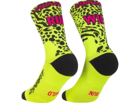 Dynafit Run Wild Crew bežecké ponožky Black Out/Ultra Yellow vel. 39-42