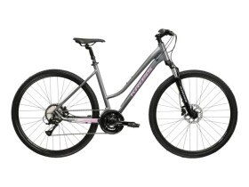 KROSS EVADO 4.0, rám 19" (L), model 2026, pneu 28", barva šedá/růžová - ZDARMA dopravné, seřízení, odborná montáž a sada světel! (Záruka nejlepší ceny. Nalezli jste někde lepší cenu? Napište nám a zkusíme ji trumfnout! )