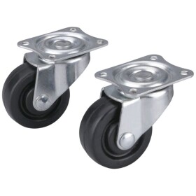 EXTOL CRAFT 956011 Kolečko pojezdové, 40mm, otočné, tvrdá pryž, 20kg, sada 2ks