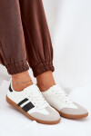 Nízké dámské sneakersy z eko kůže bílé Nonalorin 37