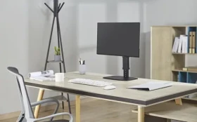 Equip stolní držák monitoru černá / Stolní držák pro monitor / 17"-32" / nosnost 8 kg / VESA 100x100 mm (650126)