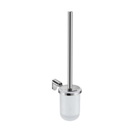 JIKA - Basic WC štětka nástěnná s držákem, chrom/matné sklo H3843A10040001