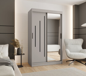 Šatní skříň Abi Rubino Y2 Rozměry: 120 cm, Barva korpusu + barva dveří: Kašmír