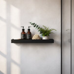 REA - Police do koupelny SF04 60cm black matt REA-06004