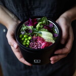 Monbento Termo box na potraviny Monbento Element Onyx 550 ml, černá barva, kov