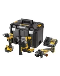 DeWalt DCK355P2T / Aku sada DeWalt DCG405 + DCH172 + DCD800 / 2x Aku 5.0 Ah / 1x Kufr / nabíječka (DCK355P2T)