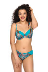 Dámské plavkové kalhotky brazilky Ava SF 142/5/B S-3XL tyrkysová S-36