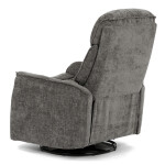 Polohovací křeslo, šedá, látka, TV-H9327 GREY2