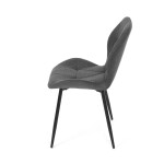 Jídelní židle, šedá, látka, CT-285 GREY2