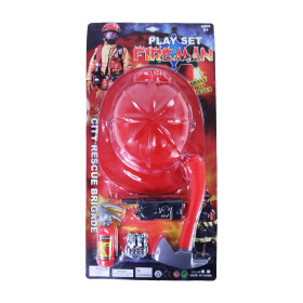 Hasičská sada přilbou