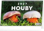 NOTIQUE Stolní kalendář Houby 2027, 23,1 x 14,5 cm