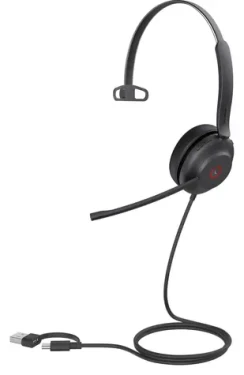 Yealink UH37 Mono UC černá / Mono náhlavní souprava / mikrofon / USB-C USB-A / kabel 1,2 m (1308143)