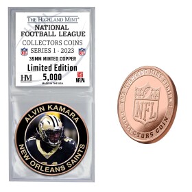 Mince New Orleans Saints NFL Collectors Coins Series 1 Alvin Kamara