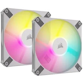 Corsair AF Slim Series RGB 120mm bílá 2ks / Fluid Dynamic Bearing / 600-2000 RPM / 56.3 CFM / 4-pin (CO-9050165-WW)