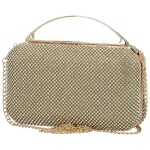 Třpytivá dámská plesová kabelka Moon Kaela, zlatá