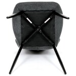 Jídelní židle, šedá, látka, CT-285 GREY2