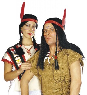 Ptakoviny.cz Paruka indiánská s copy - dámská