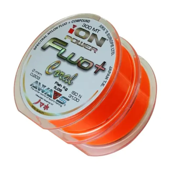 AWA-S Vlasec Ion Power Fluo+ Coral 2x300m 0,309mm 12,35kg (A30-41-030)