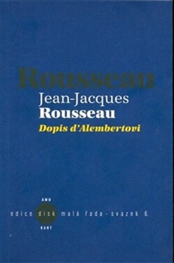 Dopis dAlembertovi Jean-Jacques Rousseau