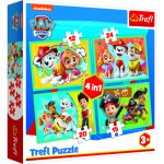 TREFL Puzzle 4v1 Šťastný tým