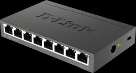 D-Link DGS-108 / Switch / 8-port / 10/100/1000 Mbps / neřízený / kovové provedení