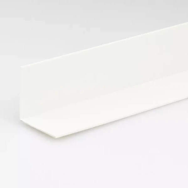 Profil uholníkový PVC bily lesk 20x20x1000