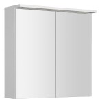 AQUALINE - KAWA STRIP galerka s LED osvětlením 70x70x22cm, bílá WGL70S