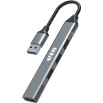 Marvo UH-ATC01 stříbrná / USB hub / 1x USB-A 3.0 / 3x USB-A 2.0 (UH-ATC01)