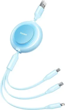 Baseus Bright Mirror Kabel 3v1 MicroUSB/USBC/Lightning 3,5A