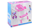 Mamido Dětské schůdky s nástavcem na toaletu ZA4348 růžové