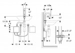 GEBERIT - Piave Elektronická umyvadlová baterie, bateriové napájení, easy to clean, kartáčovaný nerez 116.164.SN.1