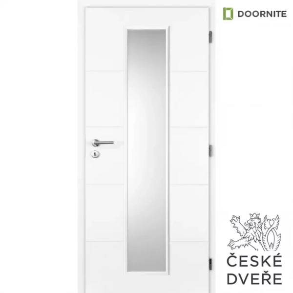 Interiérové dveře Quatro Linea Sklo Bílé 90P