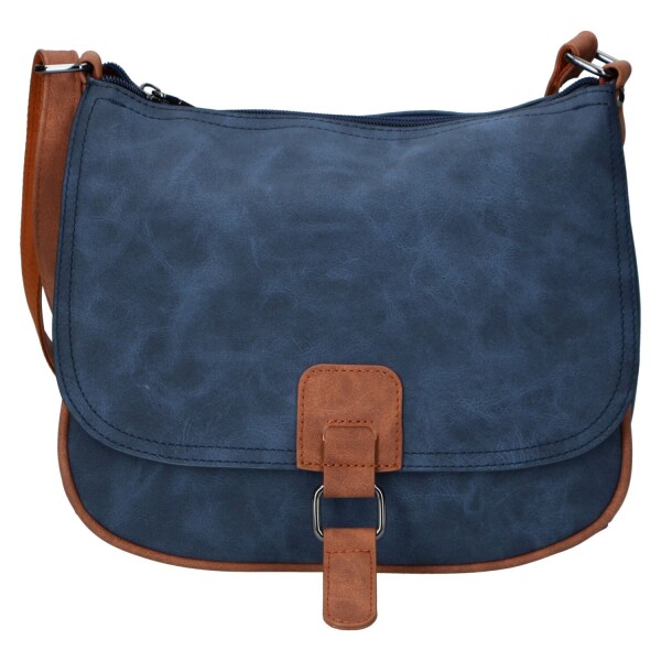 Trendy dámská koženková crossbody kabelka Ulipa, modrá