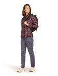 Dámské merino tričko s dlouhým rukávem ICEBREAKER Wmns 200 Dawnder LS Flannel Shirt Plaid, Bittersweet/Deco/P velikost: M