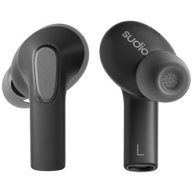 Sudio E3 In Ear Headset Bluetooth® stereo černá Potlačení hluku headset, Nabíjecí pouzdro, dotykové ovládání