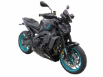 Yamaha MT-09 24-25 Klín pod motor - 3 barvy - Karbonový vzhled-stříbrná mřížka