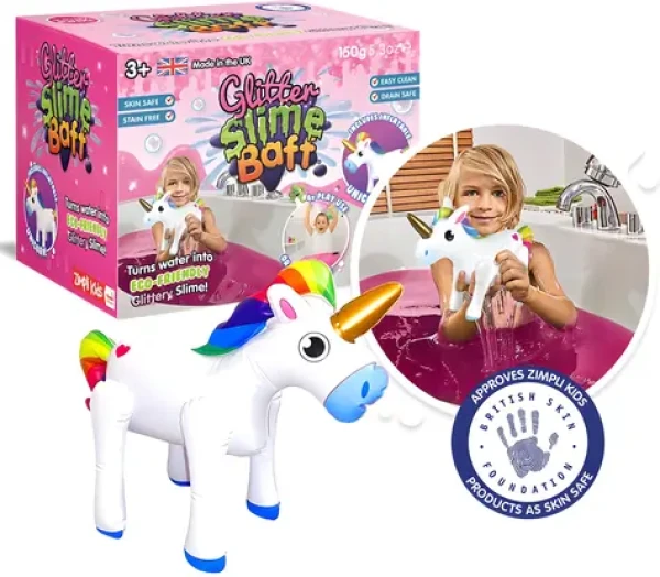 ZIMPLI KIDS Gelová koupel Glitter Slime Baff Jednorožec